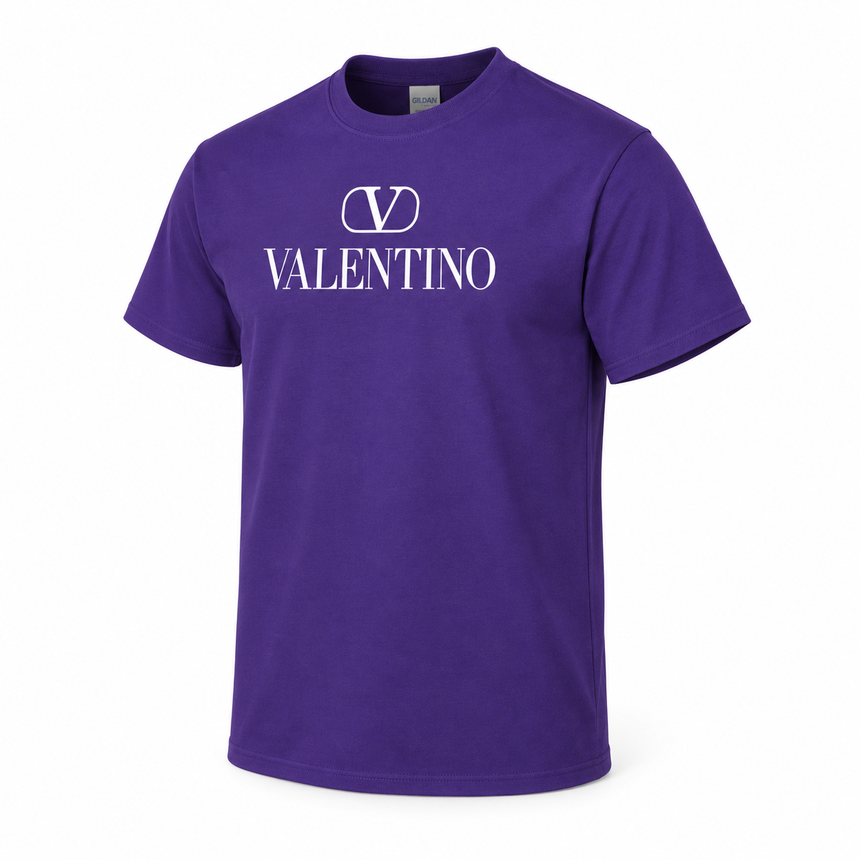 Men's Valentino Cotton T-Shirt | Color: Purple | Image 3