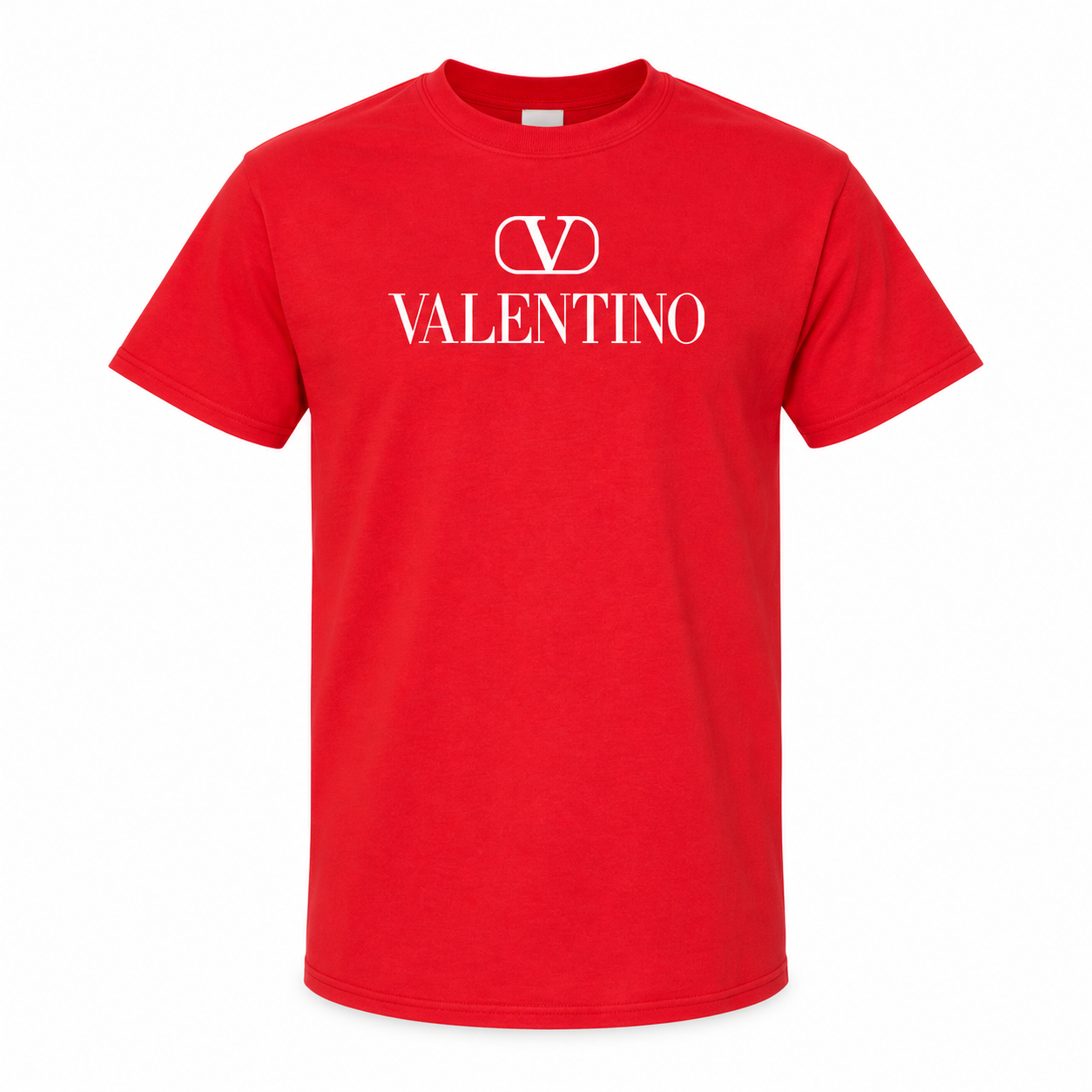Men's Valentino Cotton T-Shirt | Color: Red | Image 1