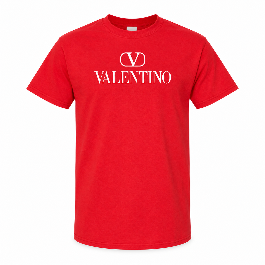 Men's Valentino Cotton T-Shirt | Color: Red | Image 1