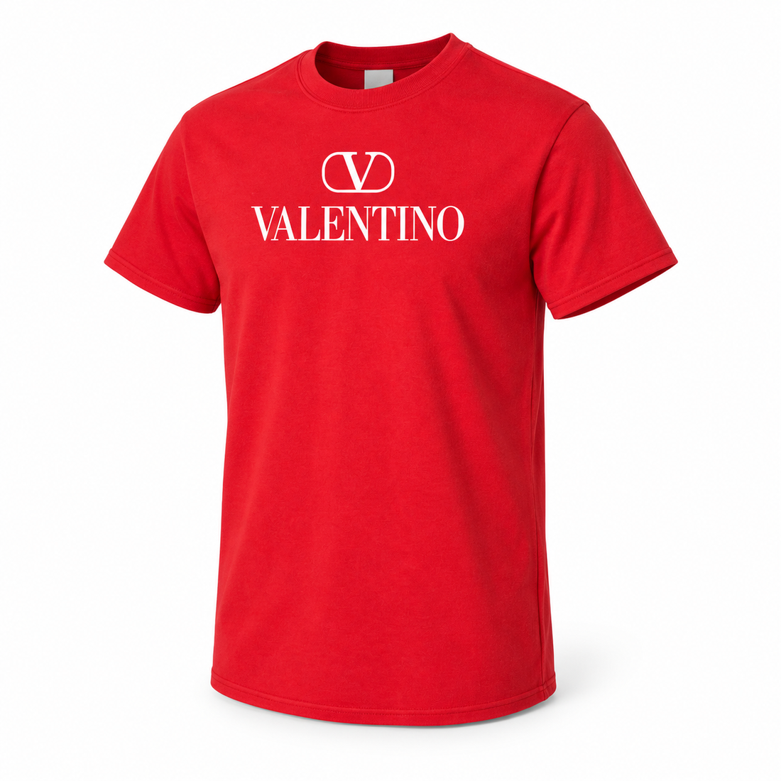 Men's Valentino Cotton T-Shirt | Color: Red | Image 3