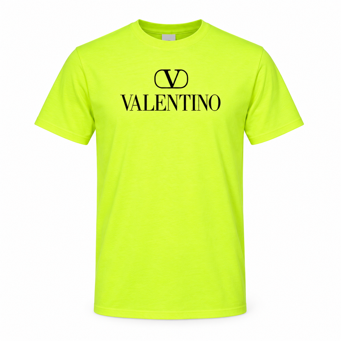 Men's Valentino Cotton T-Shirt | Color: Safety Green | Image 1