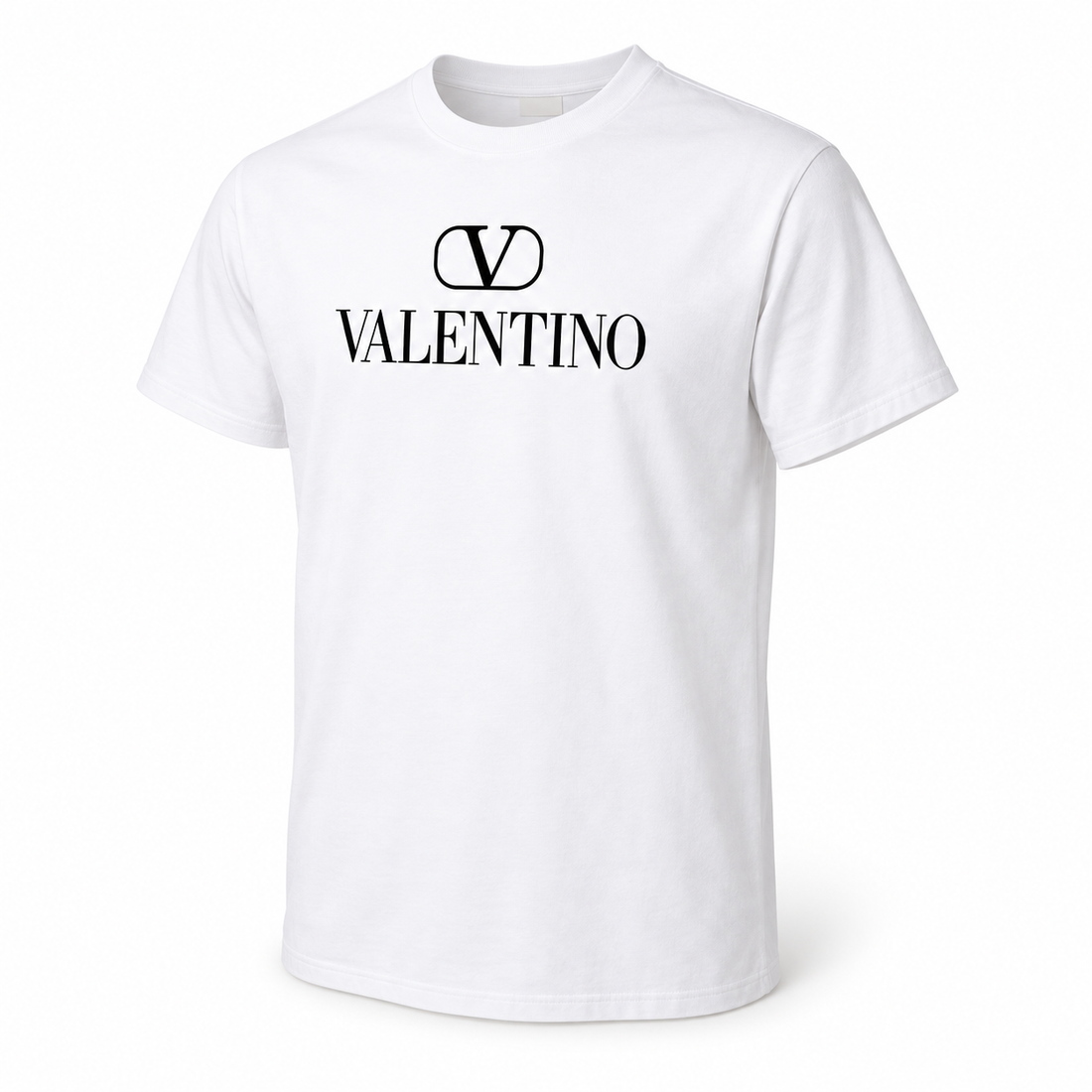Men's Valentino Cotton T-Shirt | Color: White | Image 3