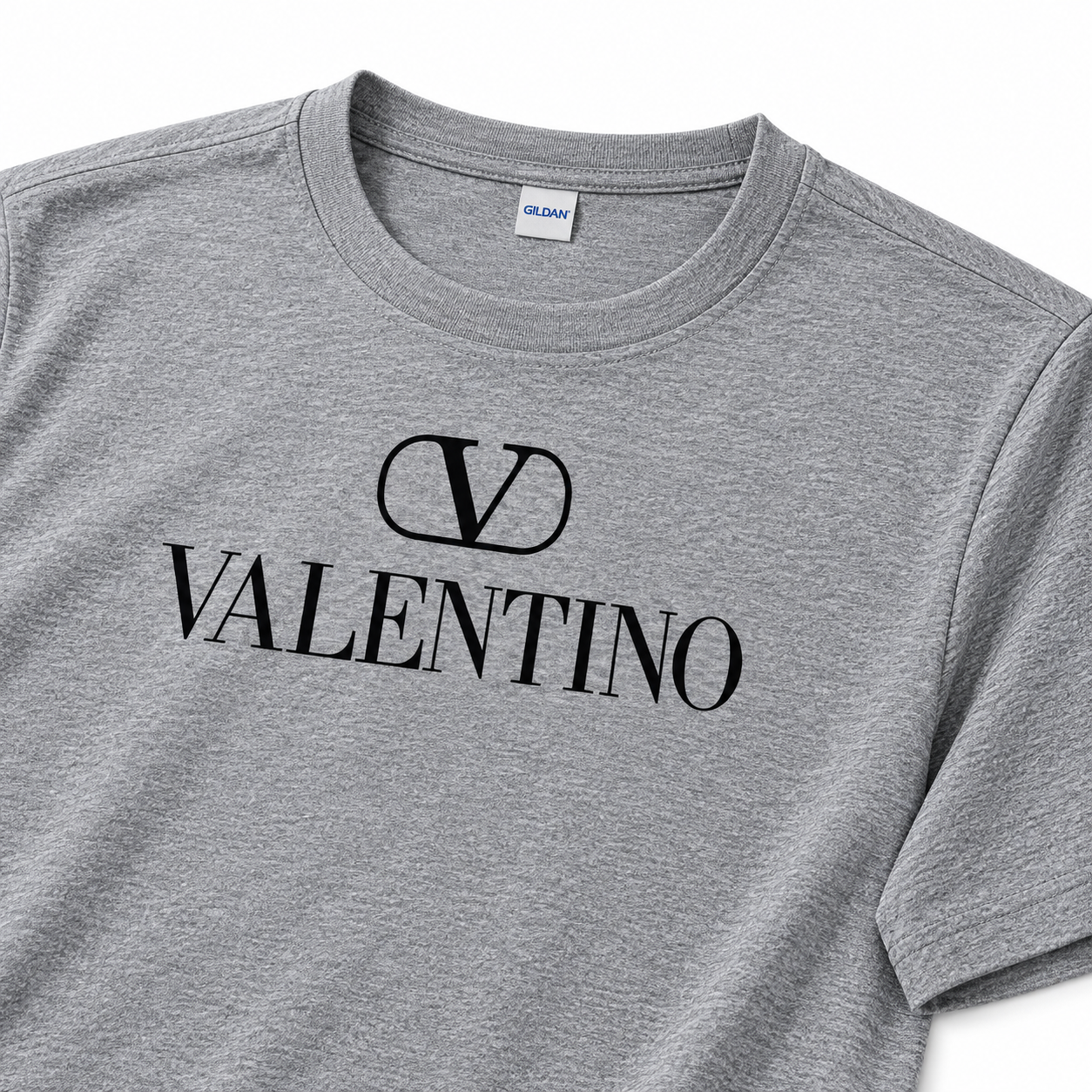 Men's Valentino Performance T-Shirt | Color: Grey | Image 4