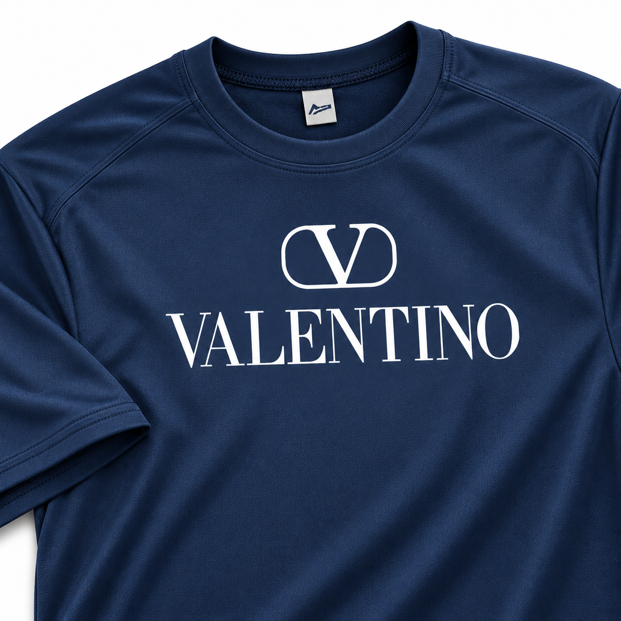 Men's Valentino Performance T-Shirt | Color: Navy | Image 4