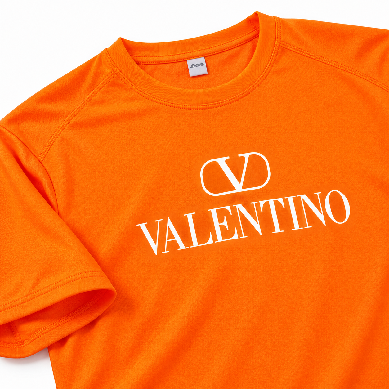 Men's Valentino Performance T-Shirt | Color: Orange | Image 4