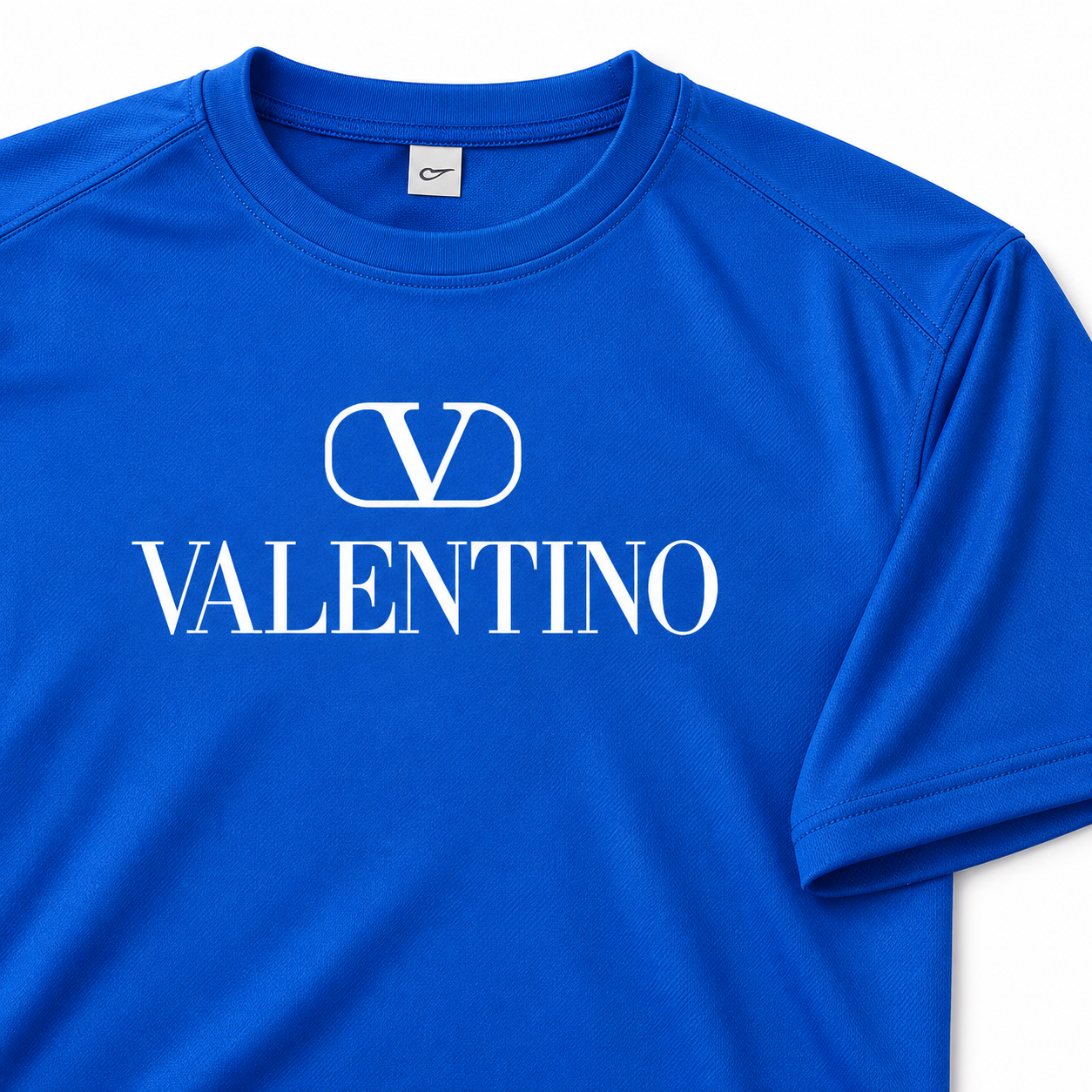 Men's Valentino Performance T-Shirt | Color: Royal Blue | Image 4