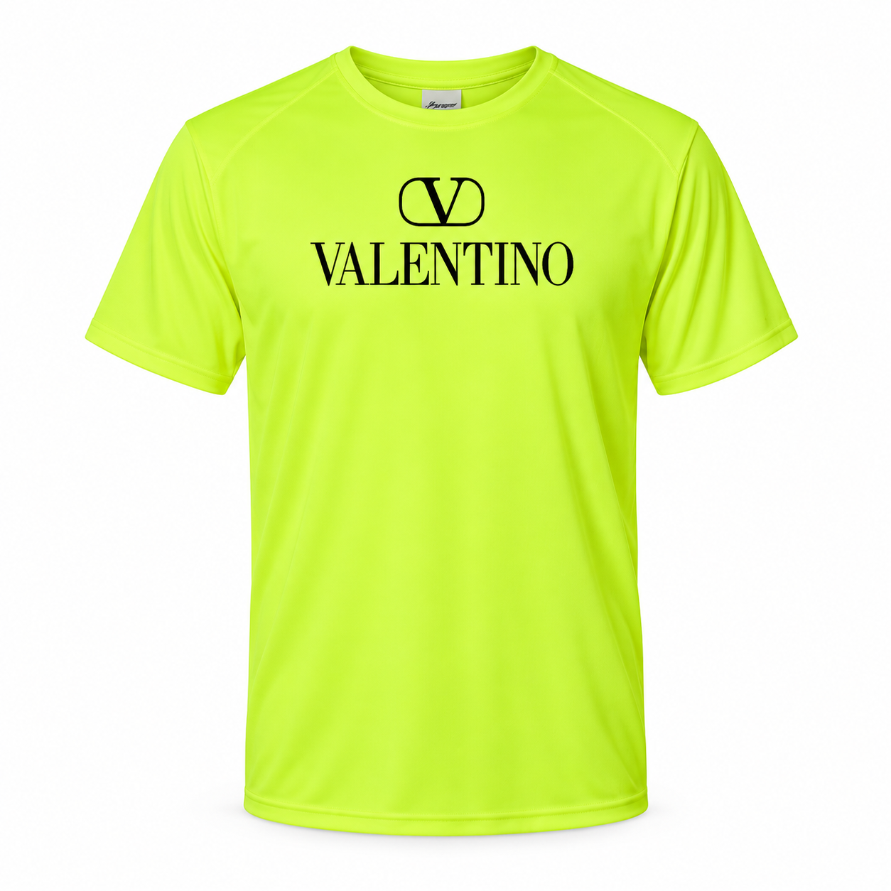 Men's Valentino Performance T-Shirt | Color: Safety Green | Image 1