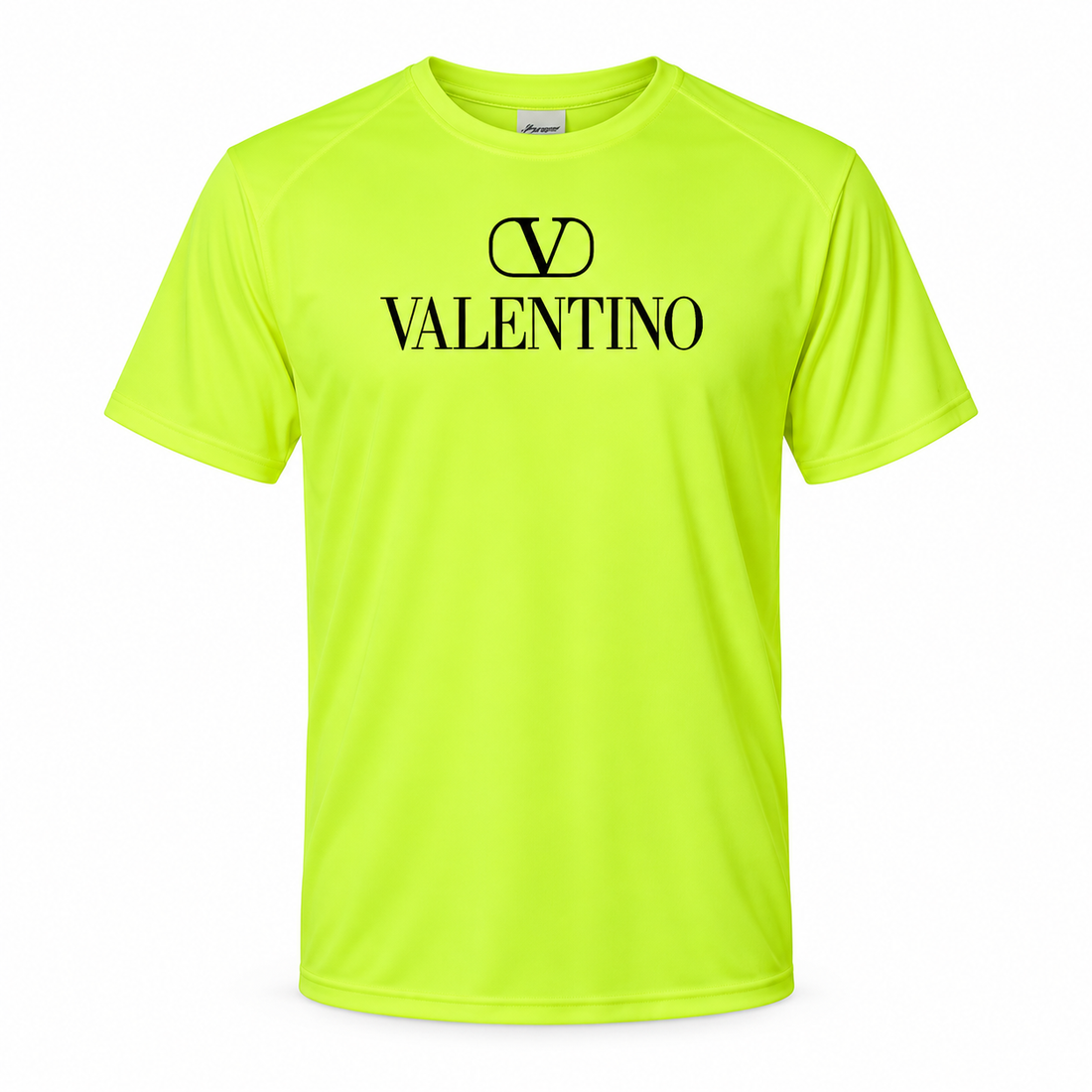 Men's Valentino Performance T-Shirt | Color: Safety Green | Image 1