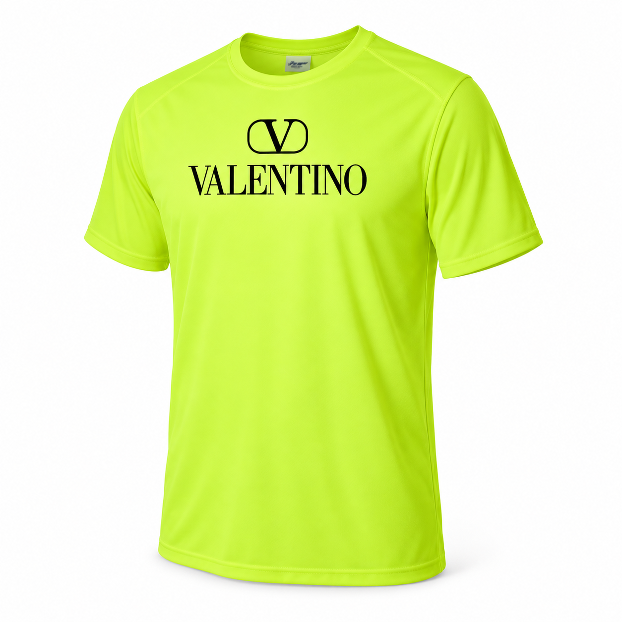 Men's Valentino Performance T-Shirt | Color: Safety Green | Image 3