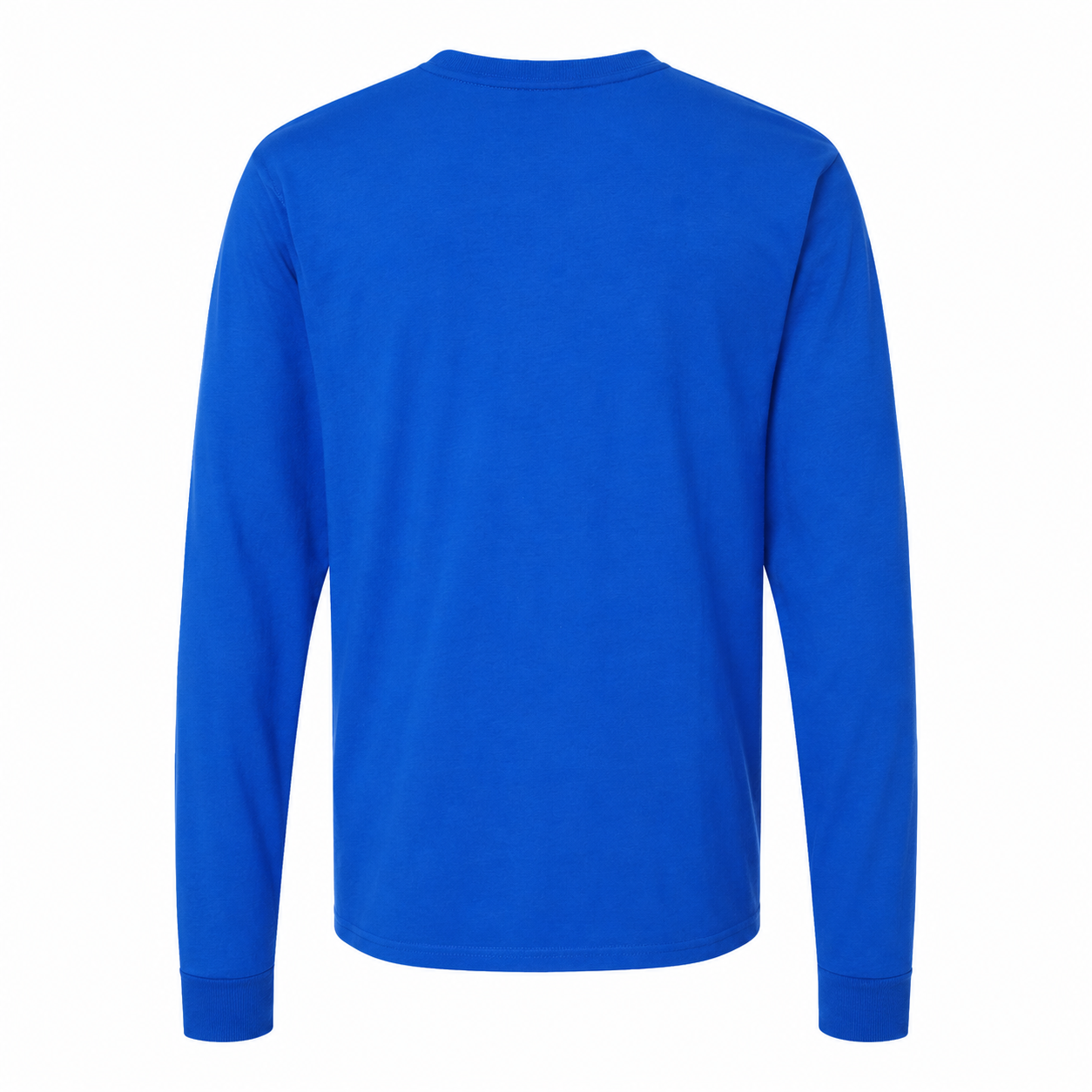 Men's Versace Cotton Long Sleeve T-Shirt | Color: royal blue | Image 5