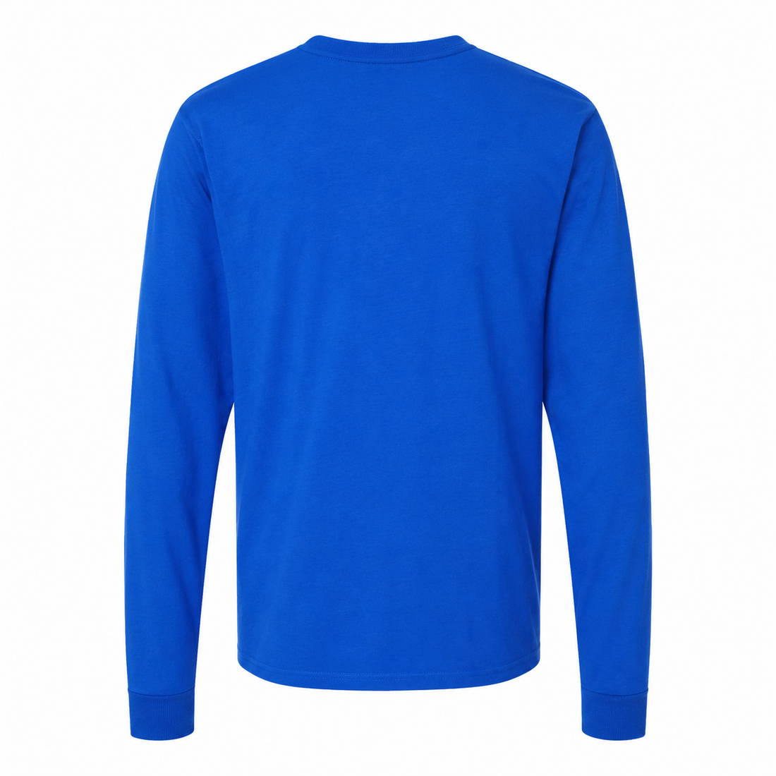Men's Versace Cotton Long Sleeve T-Shirt | Color: royal blue | Image 5