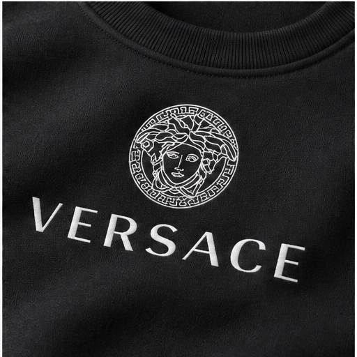 Men's Versace Crewneck Sweatshirt | Color: Black | Image 5