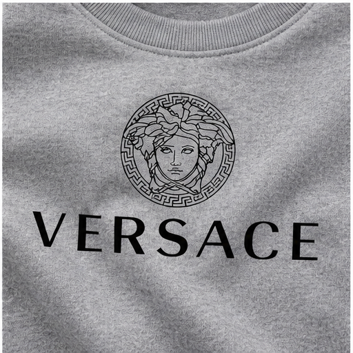 Men's Versace Crewneck Sweatshirt | Color: Grey | Image 5