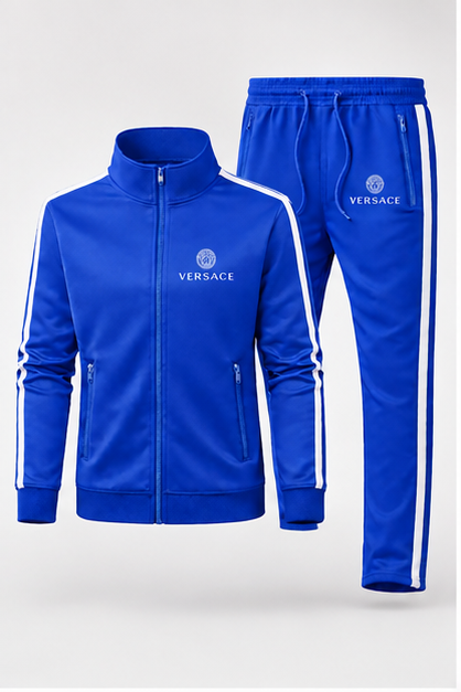 Men's Versace Dri-Fit TrackSuit | Color: Blue | Image 1