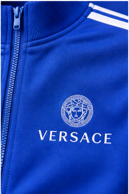 Men's Versace Dri-Fit TrackSuit | Color: Blue | Image 5