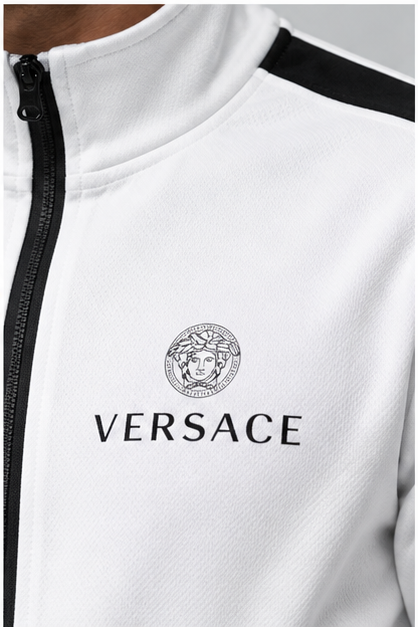 Men's Versace Dri-Fit TrackSuit | Color: White | Image 5