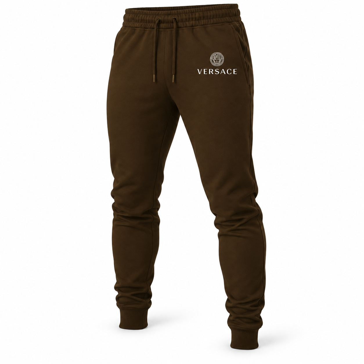 Men's Versace Sweatpants | Color: Brown | Image 3