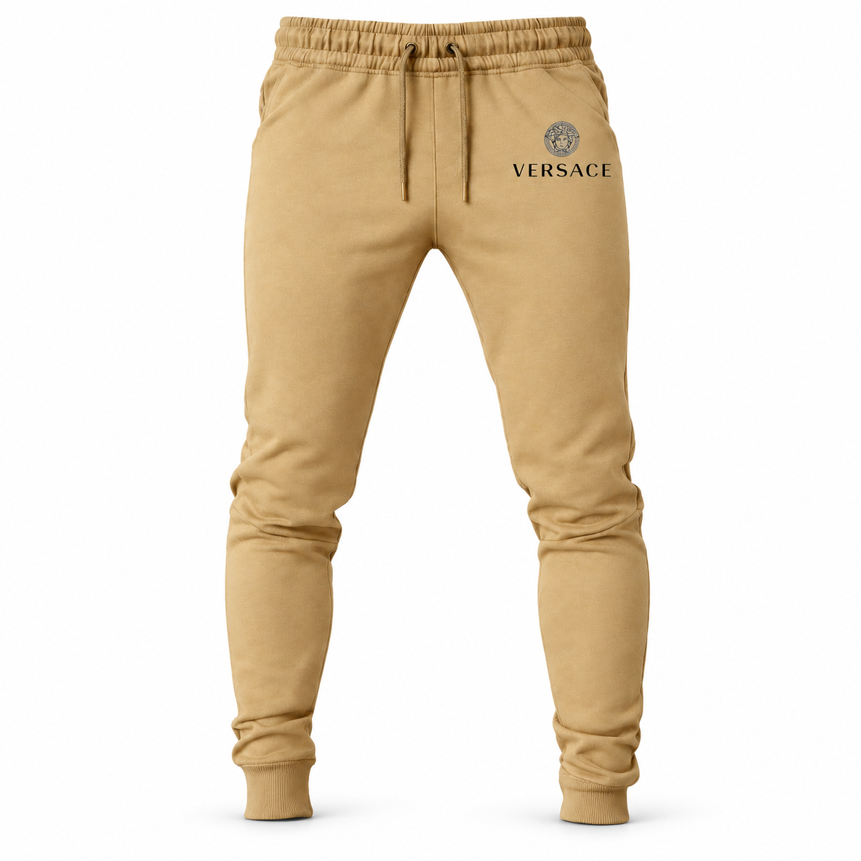 Men's Versace Sweatpants | Color: Khaki | Image 1