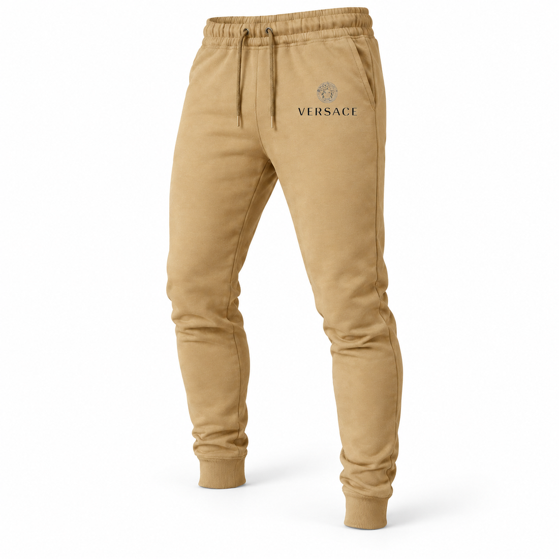 Men's Versace Sweatpants | Color: Khaki | Image 3