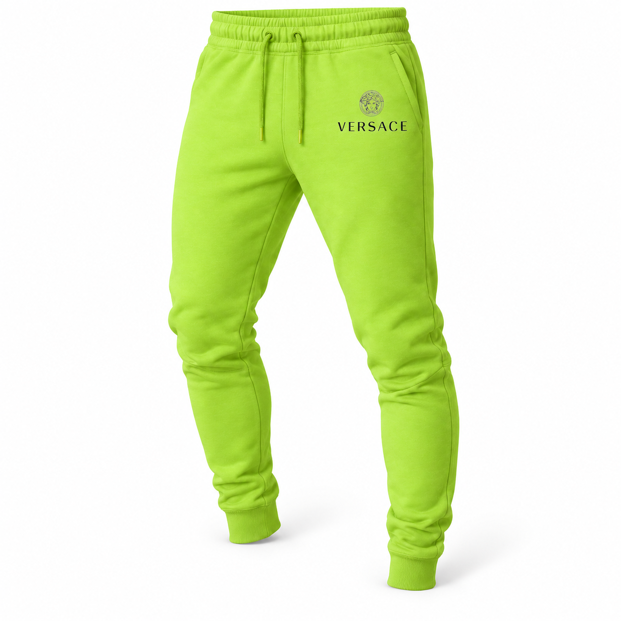 Men's Versace Sweatpants | Color: Lime Green | Image 3