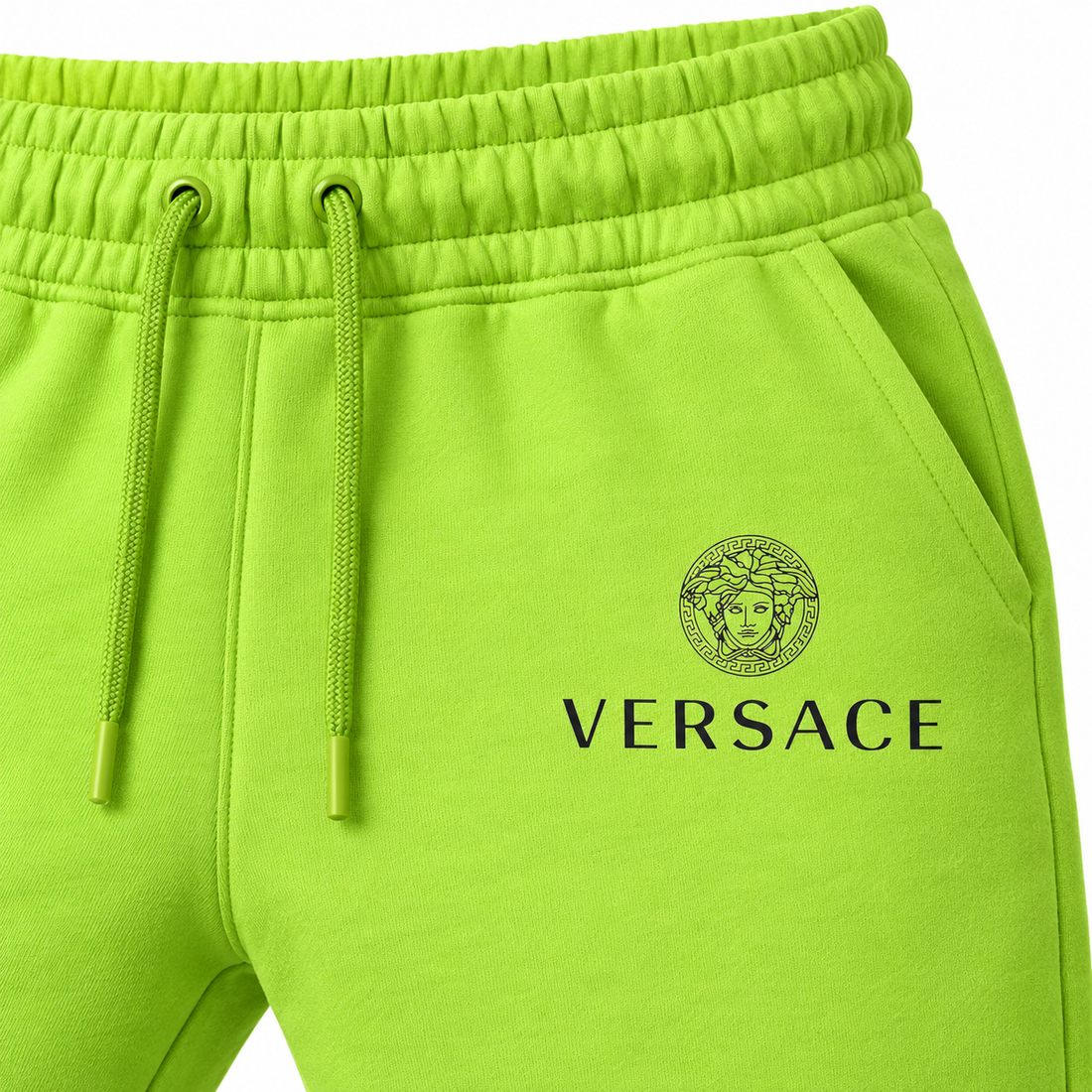 Men's Versace Sweatpants | Color: Lime Green | Image 4