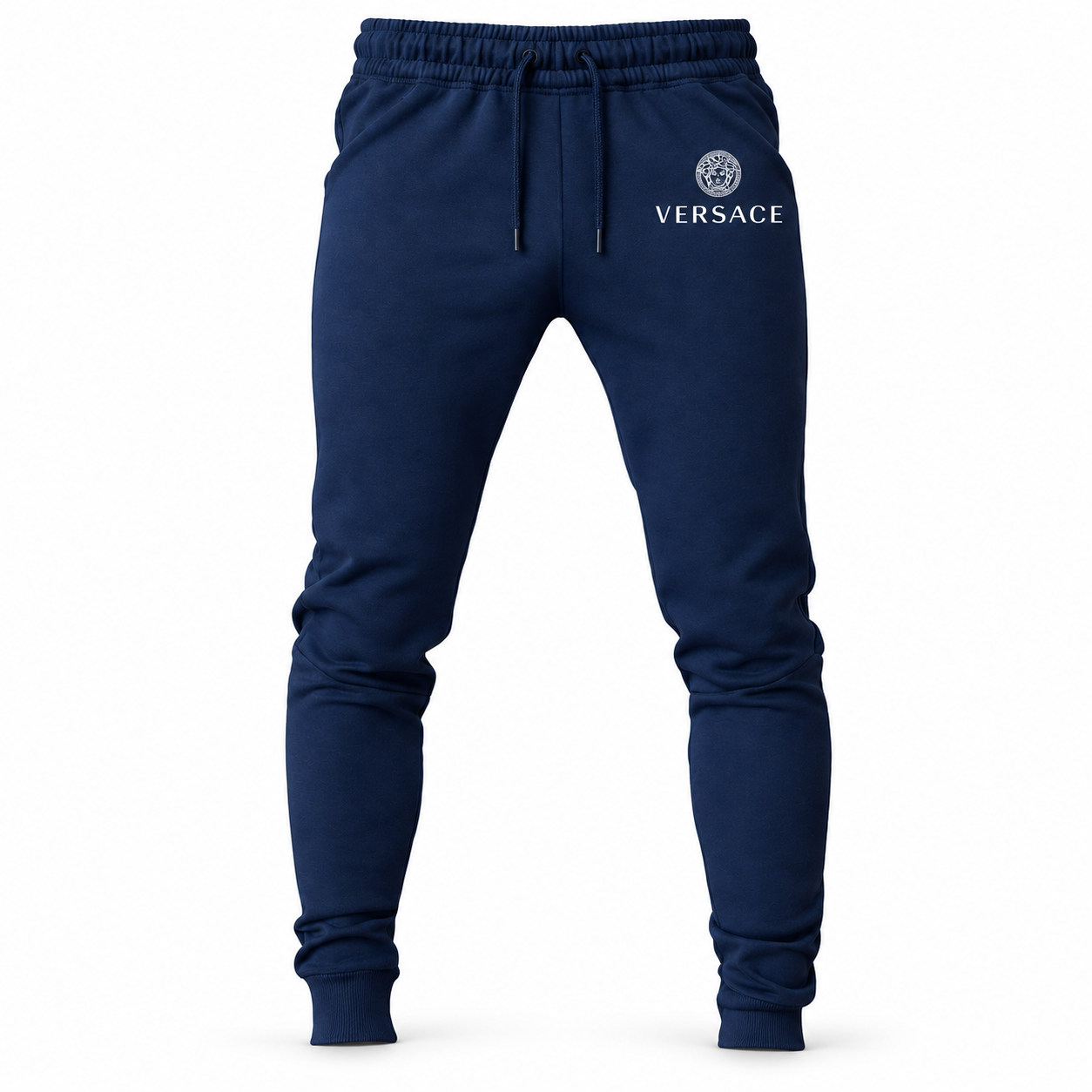Men's Versace Sweatpants | Color: Navy | Image 1