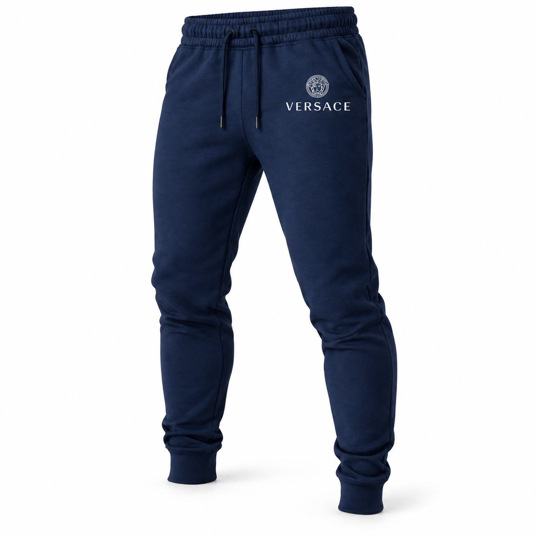 Men's Versace Sweatpants | Color: Navy | Image 3