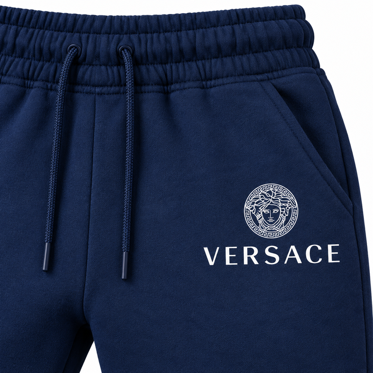 Men's Versace Sweatpants | Color: Navy | Image 4