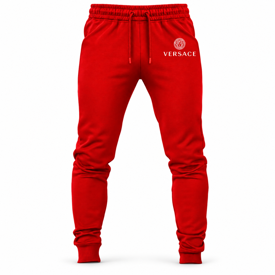 Men's Versace Sweatpants | Color: Red | Image 1
