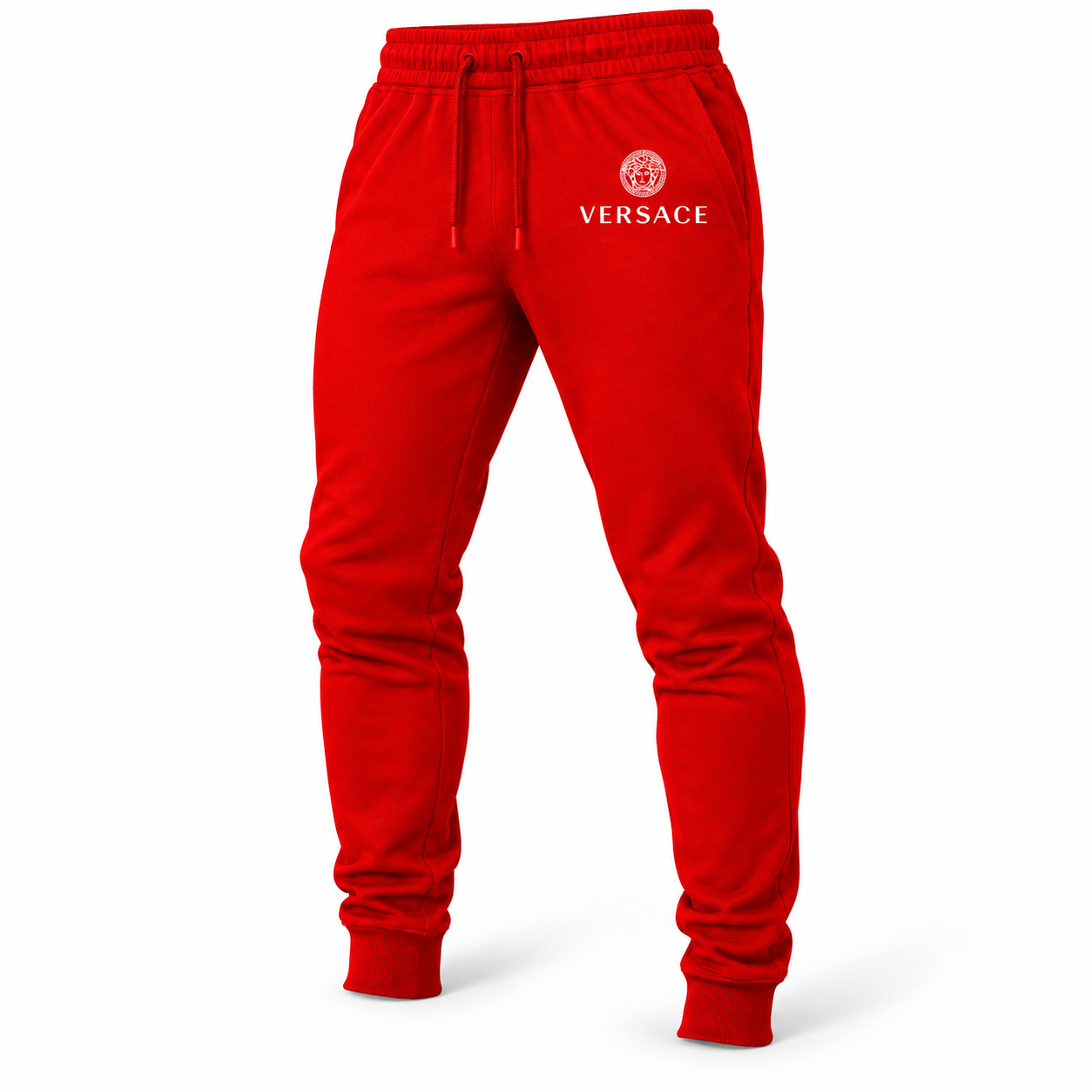 Men's Versace Sweatpants | Color: Red | Image 3