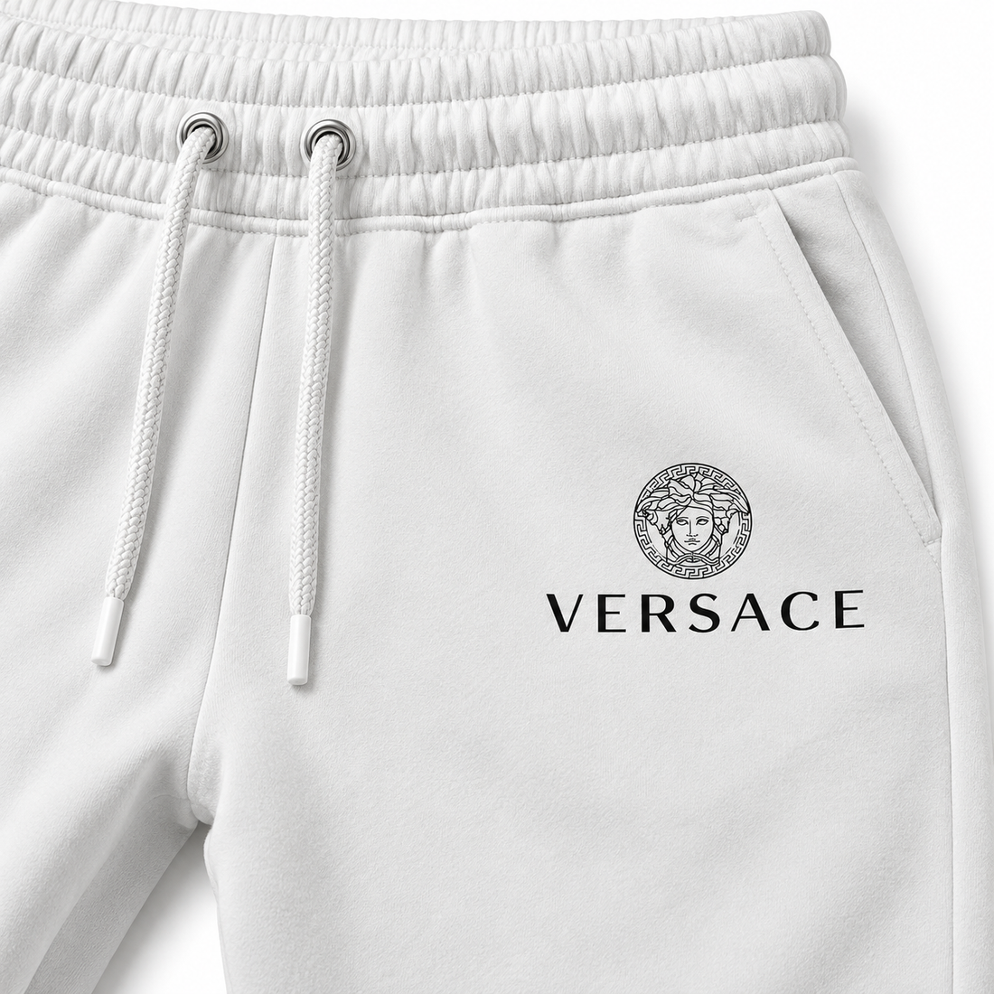 Men's Versace Sweatpants | Color: White | Image 4