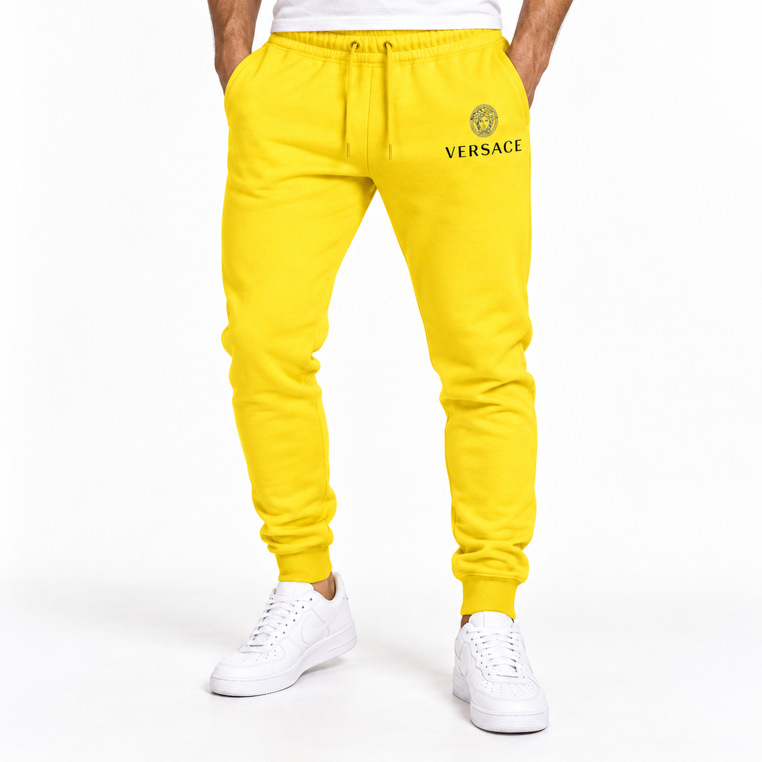 Men's Versace Sweatpants | Color: Yellow | Image 2