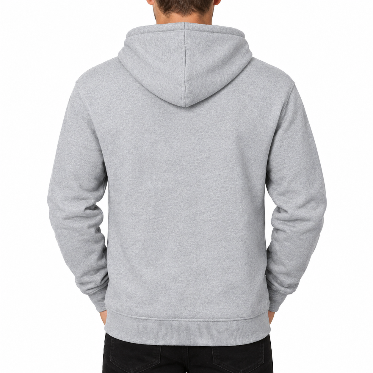 Men's Versace Zipper Hoodie | Color: Grey | View 4
