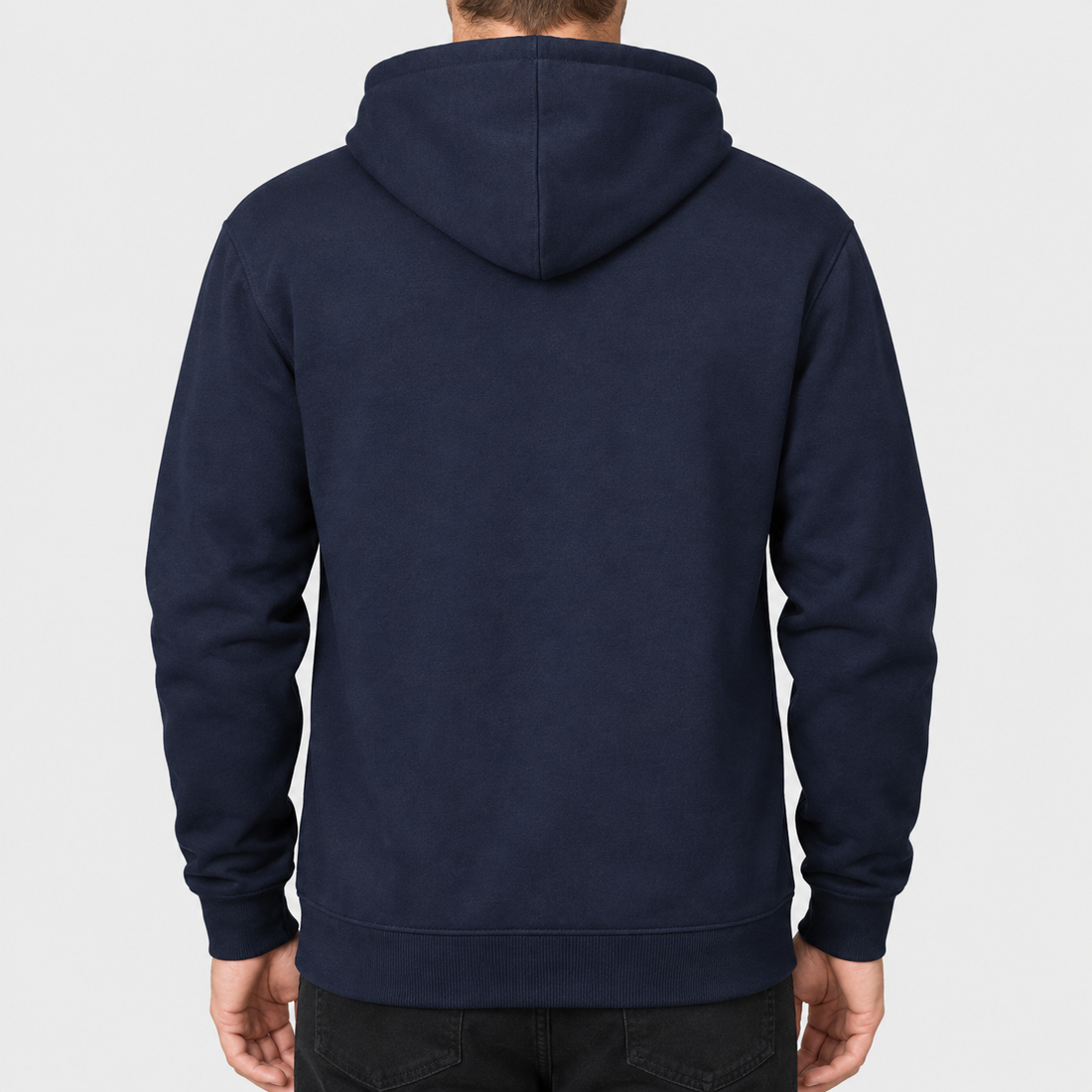 Men's Versace Zipper Hoodie | Color: Navy | View 4