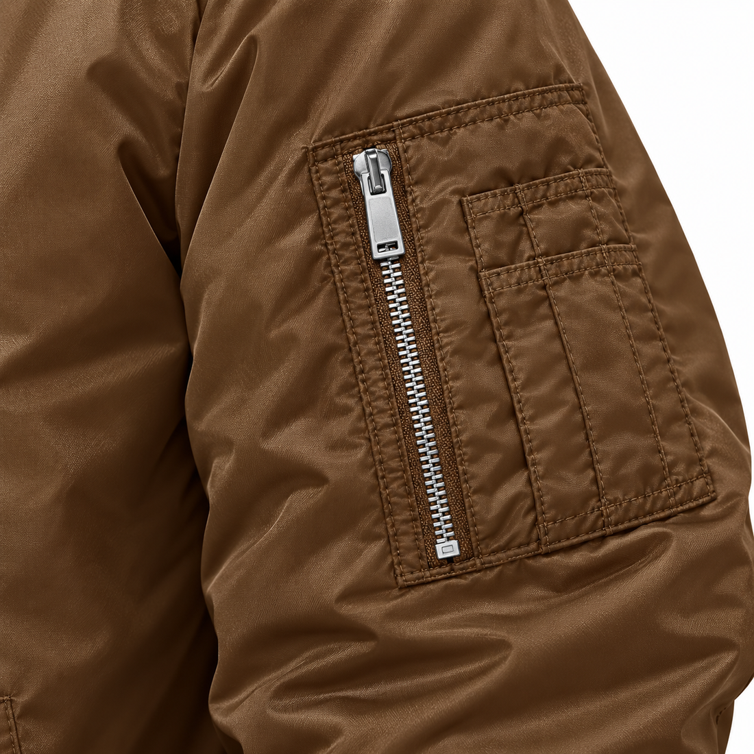 Men's Miu Miu Lightweight Bomber Jacket | Color: Brown | Image 5