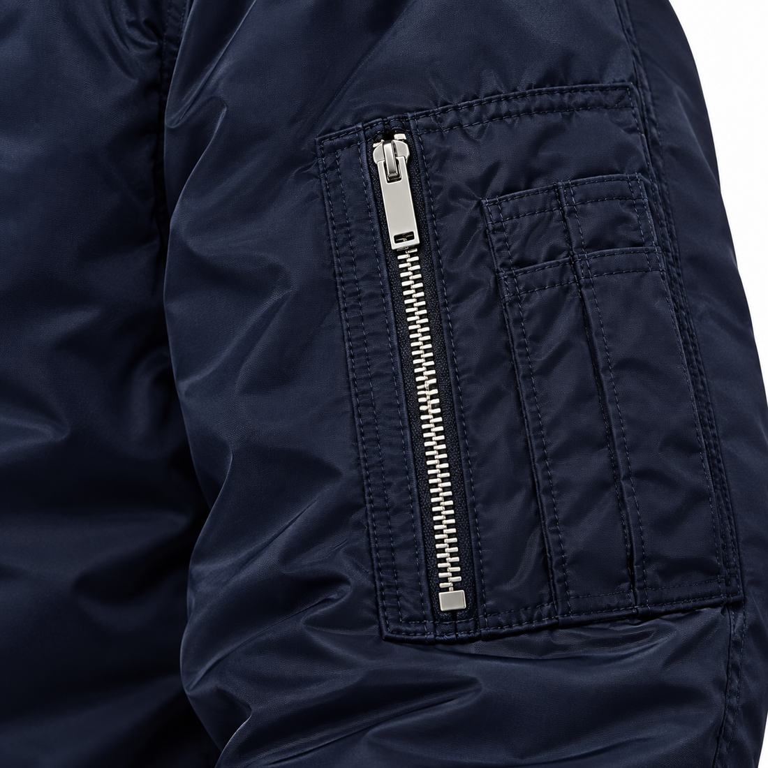 Men's Miu Miu Lightweight Bomber Jacket | Color: Navy | Image 5