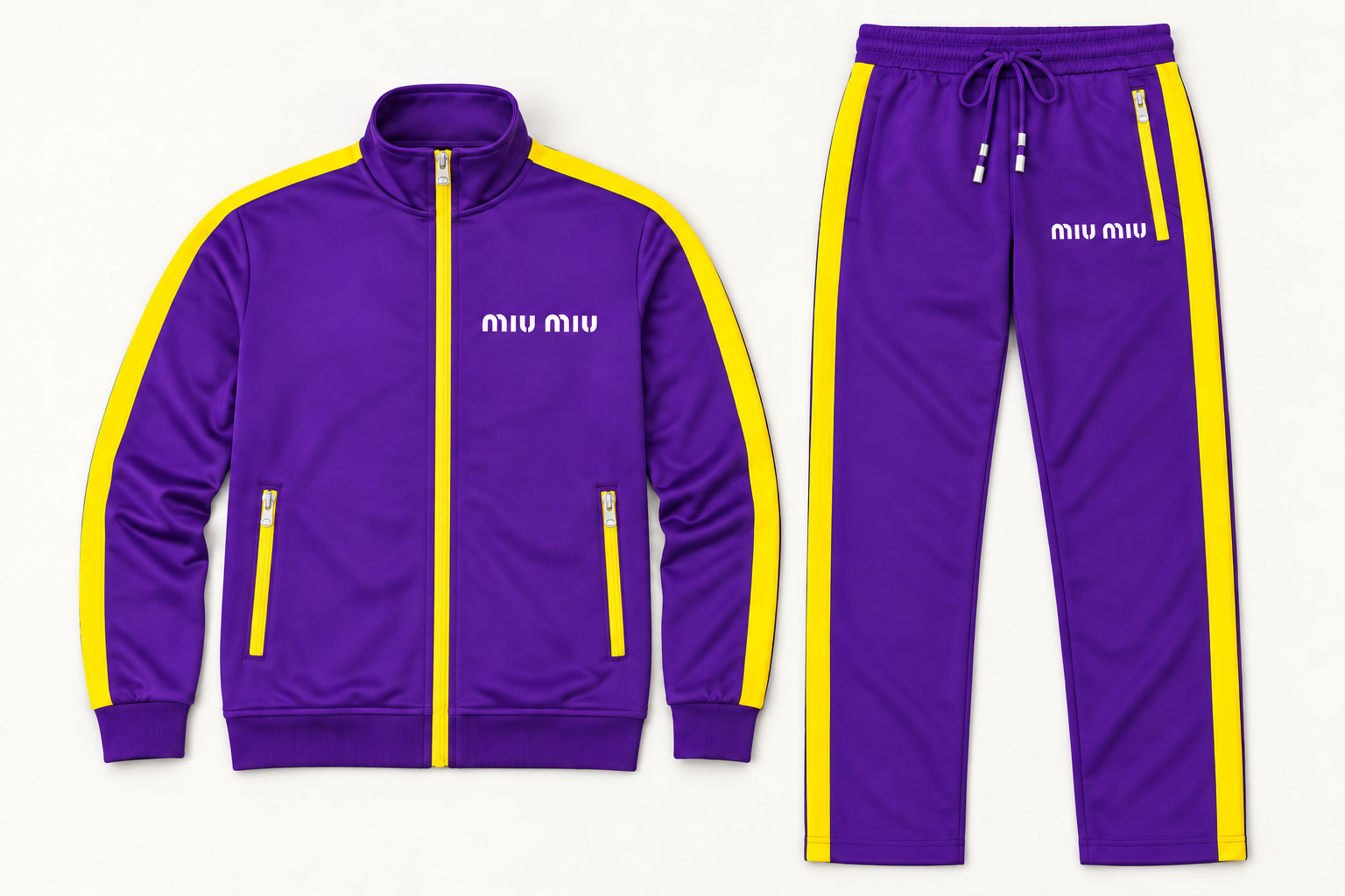 Men's Miu Miu Dri-Fit TrackSuit | Color: Purple | Image 5