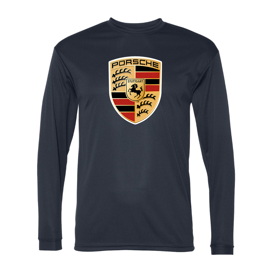 Men's Porsche Car -  Polyester Long Sleeve T-Shirt