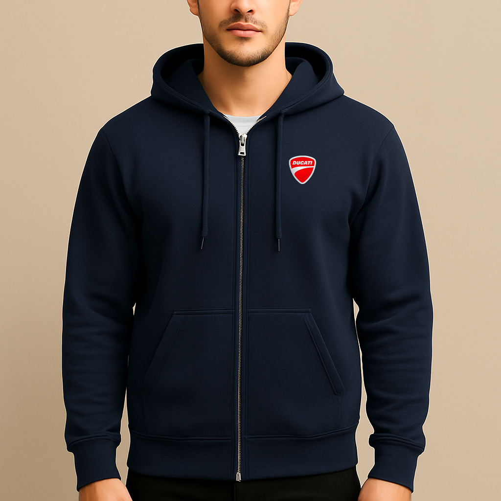Men’s Ducati Motorcycle Zipper Hoodie