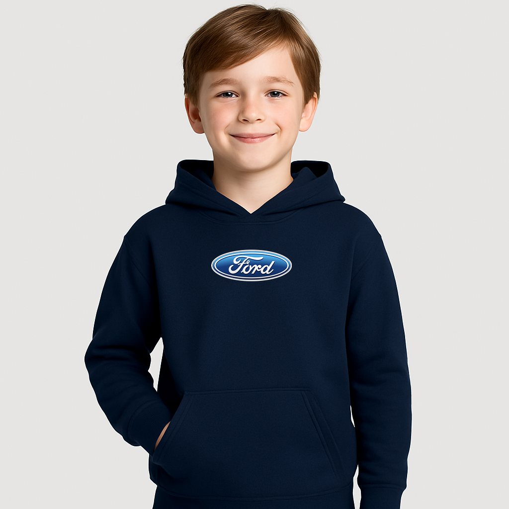 Youth Kids Ford Car Pullover Hoodie