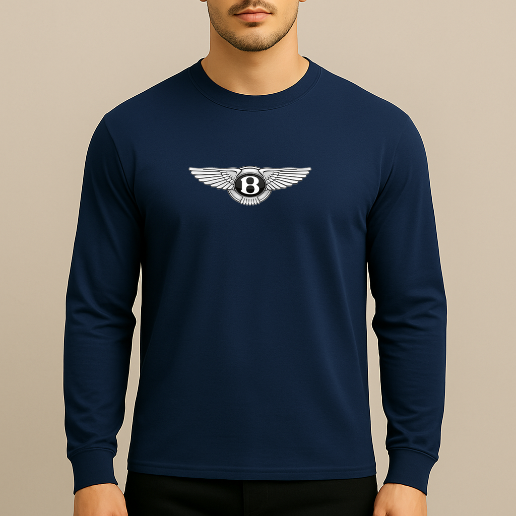 Men’s Bentley Motorsports Car Long Sleeve T-Shirt