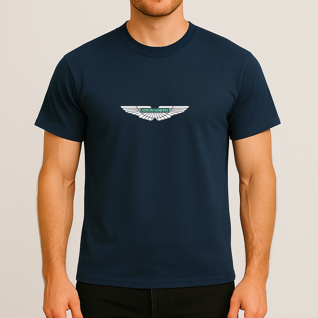 Men's Aston Martin Motorsports Car Cotton T-Shirt