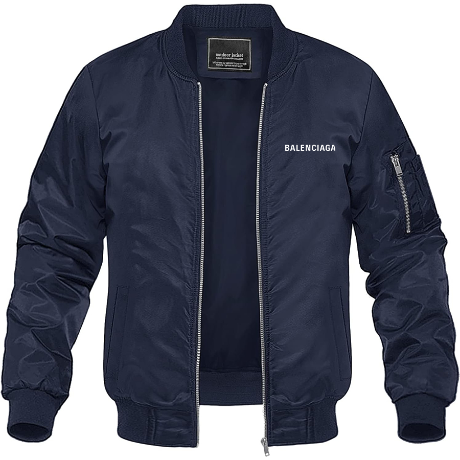 Men's Balenciaga Lightweight Bomber Jacket Windbreaker Softshell Varsity Jacket Coat