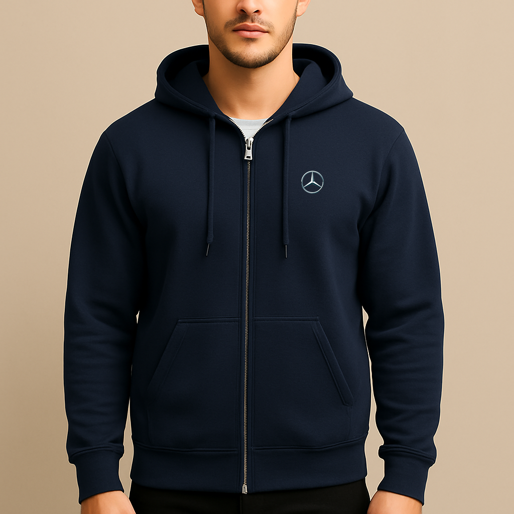 Men's Mercedes-Benz New Car Zipper Hoodie