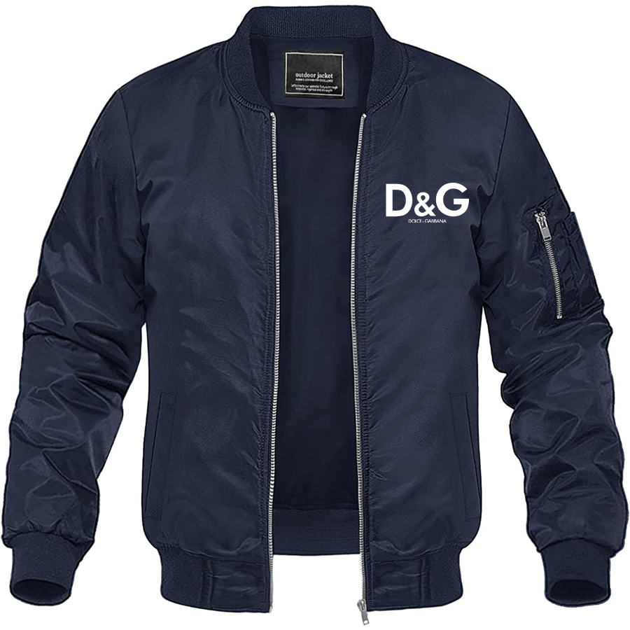 Men's Dolce and Gabbana Lightweight Bomber Jacket Windbreaker Softshell Varsity Jacket Coat