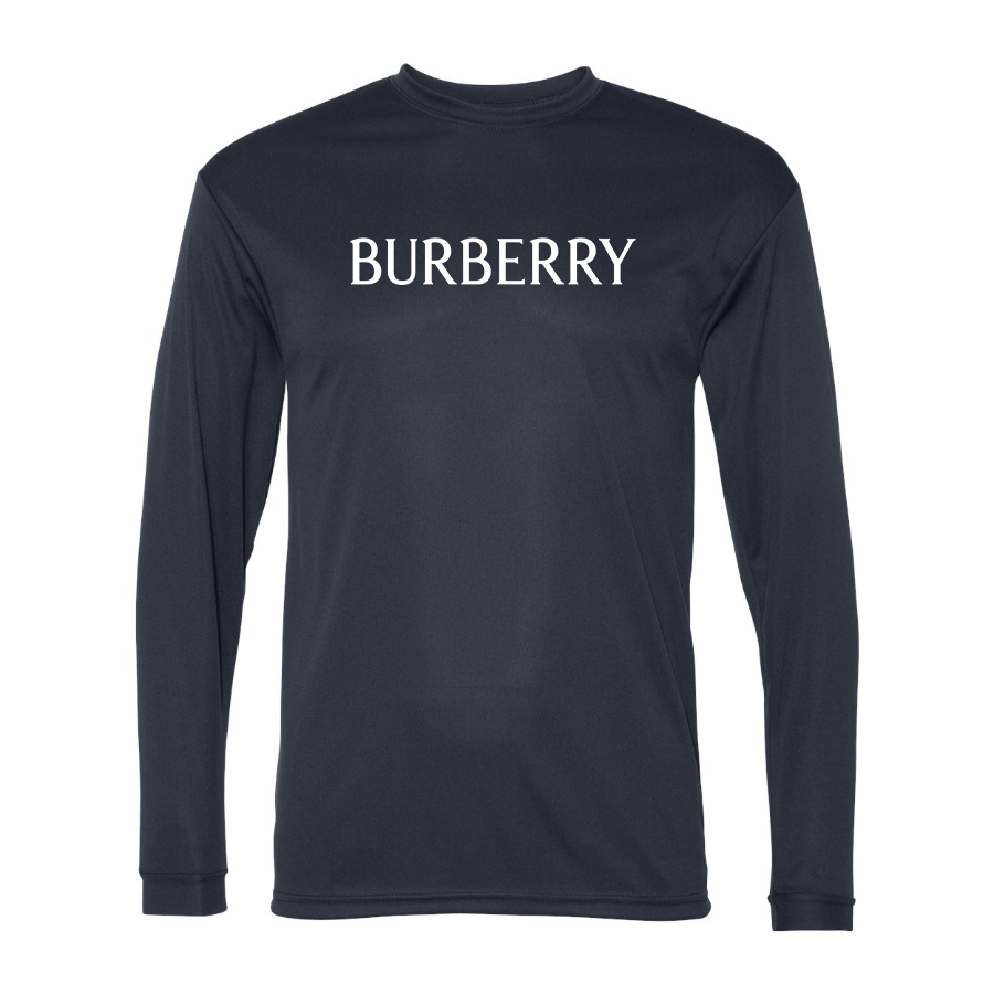 Men's Burberry Polyester Long Sleeve T-Shirt