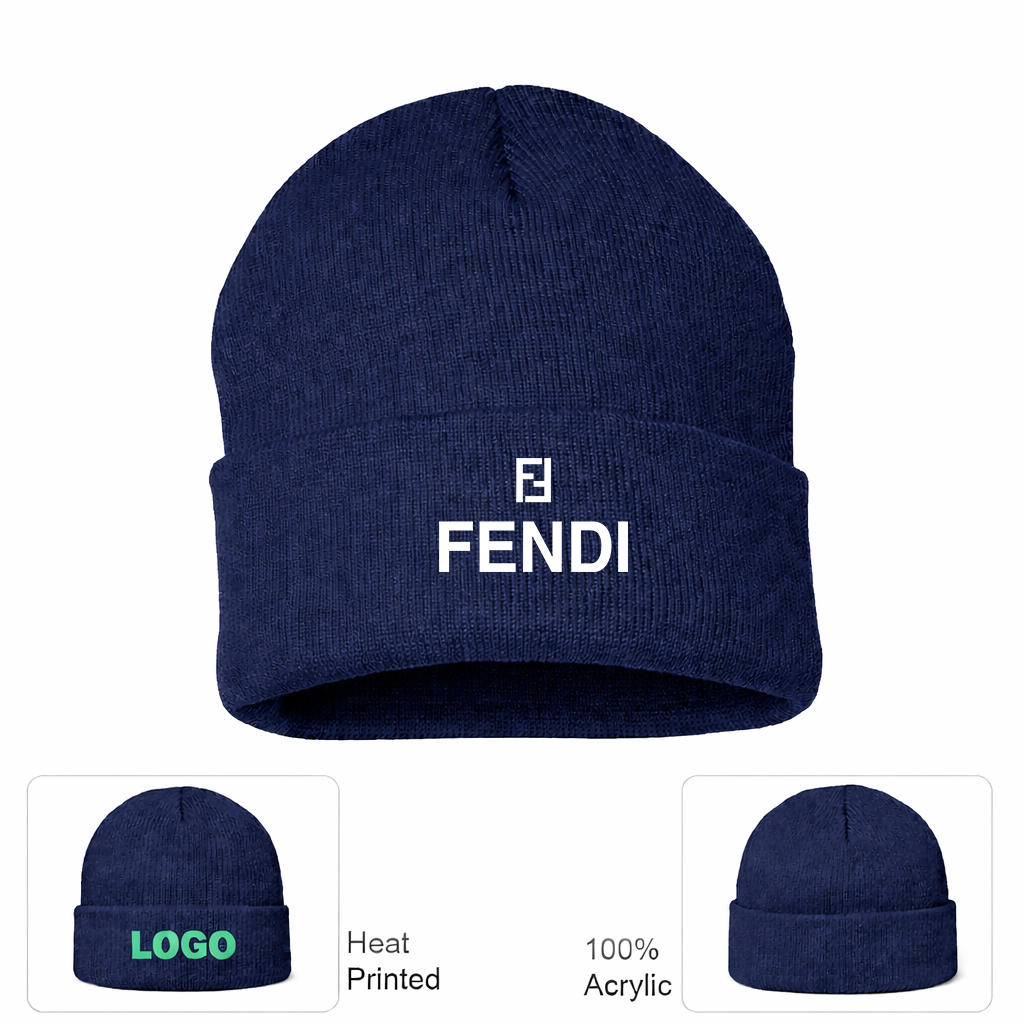 Fendi Cuffed Beanie Hat