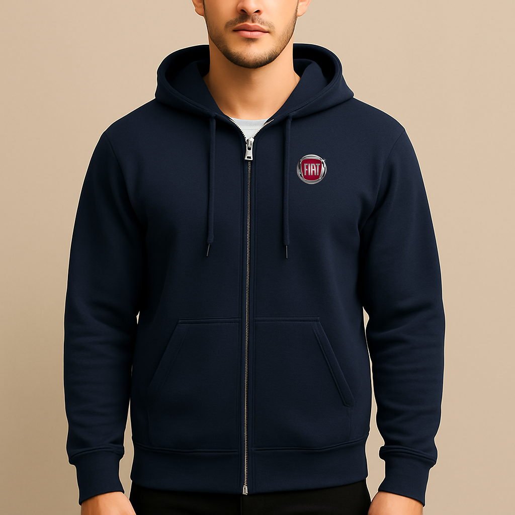 Men’s Fiat Car Zipper Hoodie