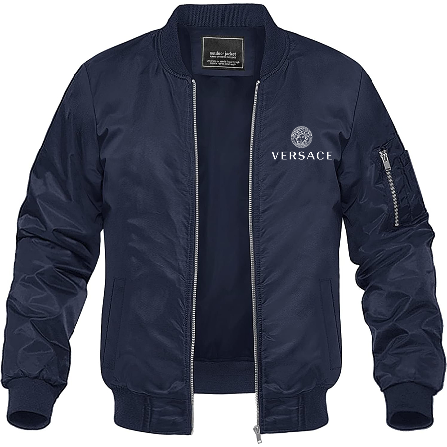 Men's Versace Lightweight Bomber Jacket Windbreaker Softshell Varsity Jacket Coat