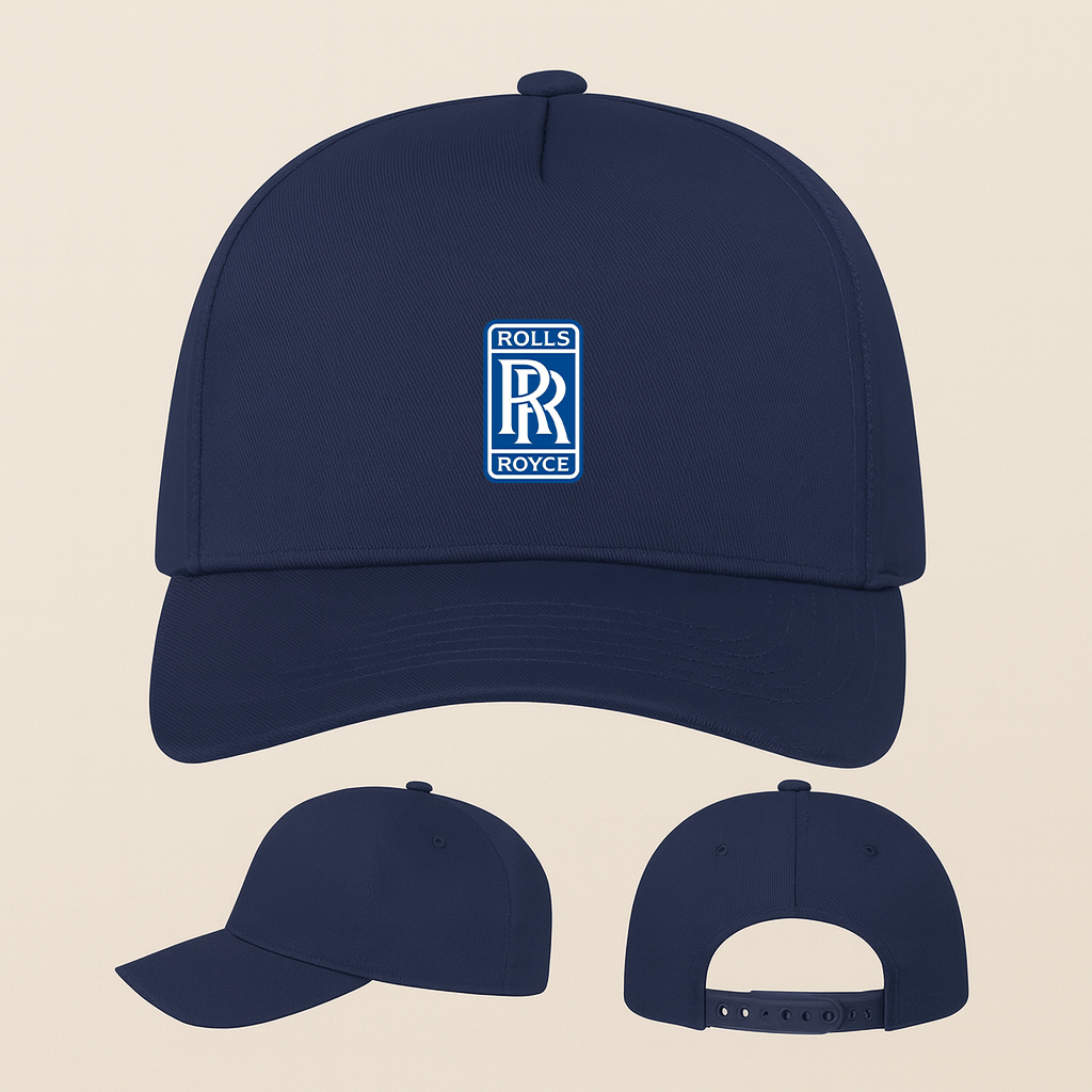 Rolls Royce Car Five Panel Twill Snapback Cap